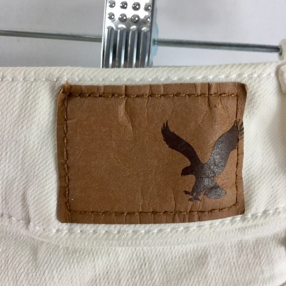 AMERICAN Eagle Midi Super Stretch Shorts White - Picture 8 of 12